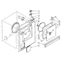 Kenmore 11087879300 front panel and door parts diagram