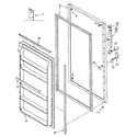 Kenmore 1068282381 door parts diagram