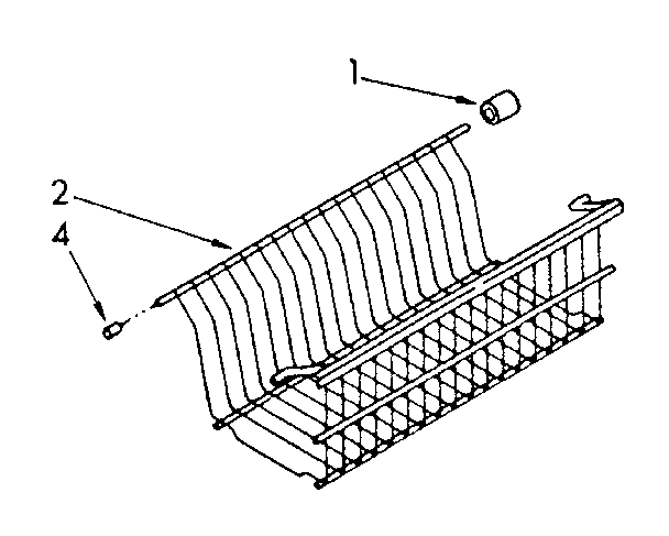 Kenmore 1068282381 shelf parts diagram