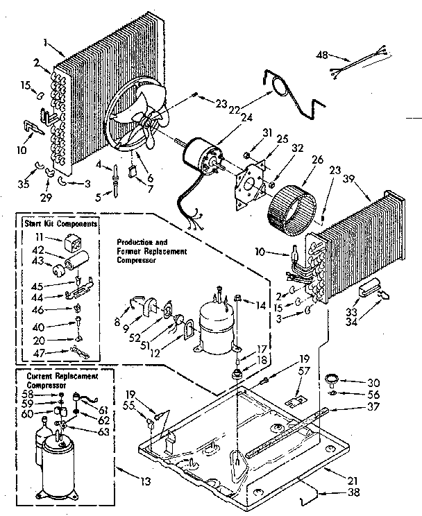 Kenmore 1067791490 unit parts diagram