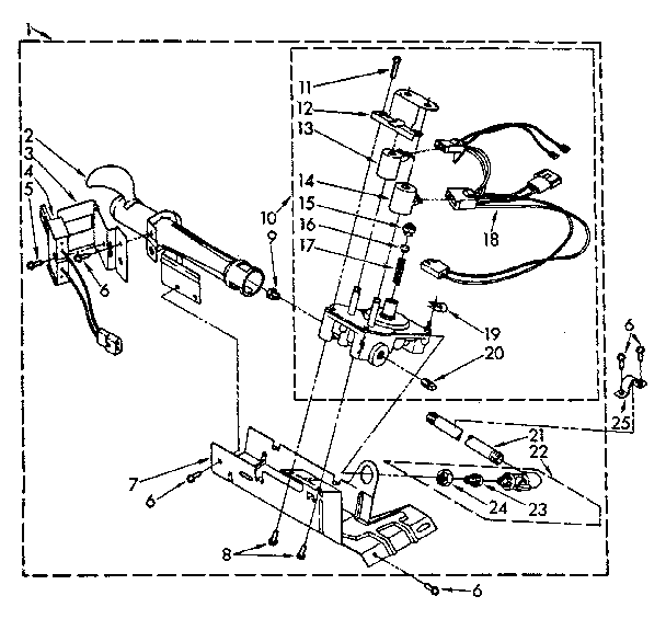 Kenmore 11087850500 694670 burner assembly diagram