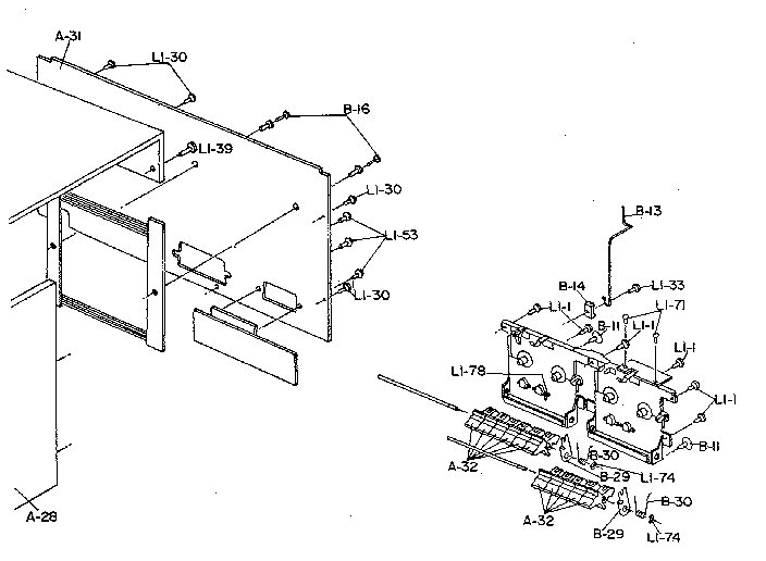 LXI 30492895650 cabinet (2) diagram