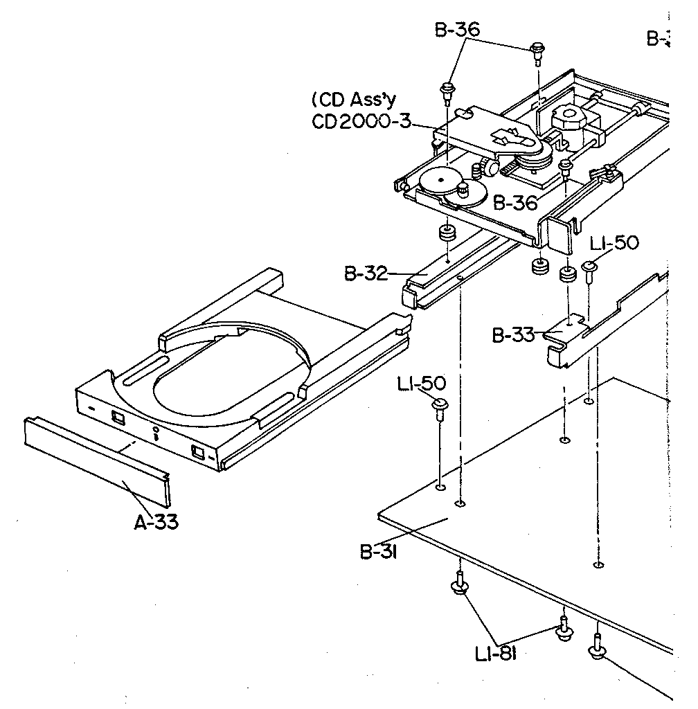 LXI 30492895650 cd assembly diagram