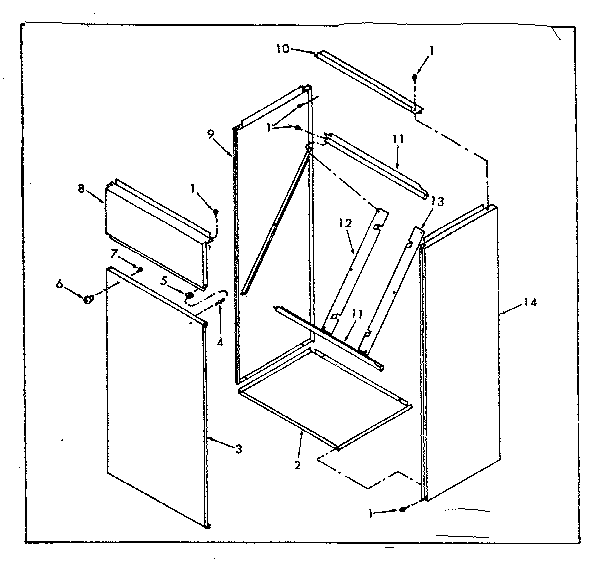 Kenmore 867763280 accessory return air cabinet diagram