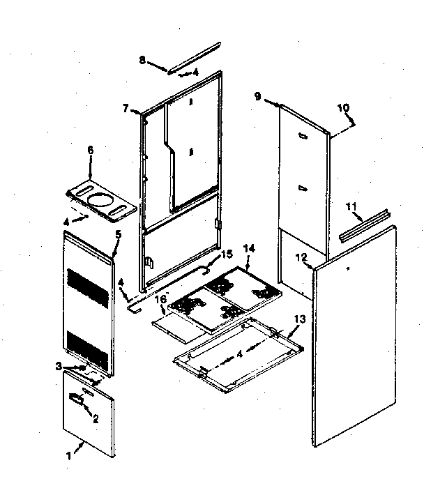 Kenmore 867741423 furnace body diagram