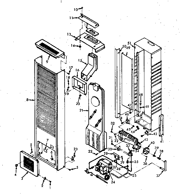 Kenmore 867758310 furnace body diagram
