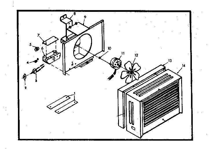 Kenmore 867758310 fan diagram