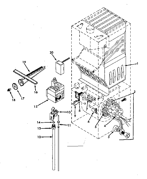 Kenmore 867761270 heat exchanger/766020 diagram