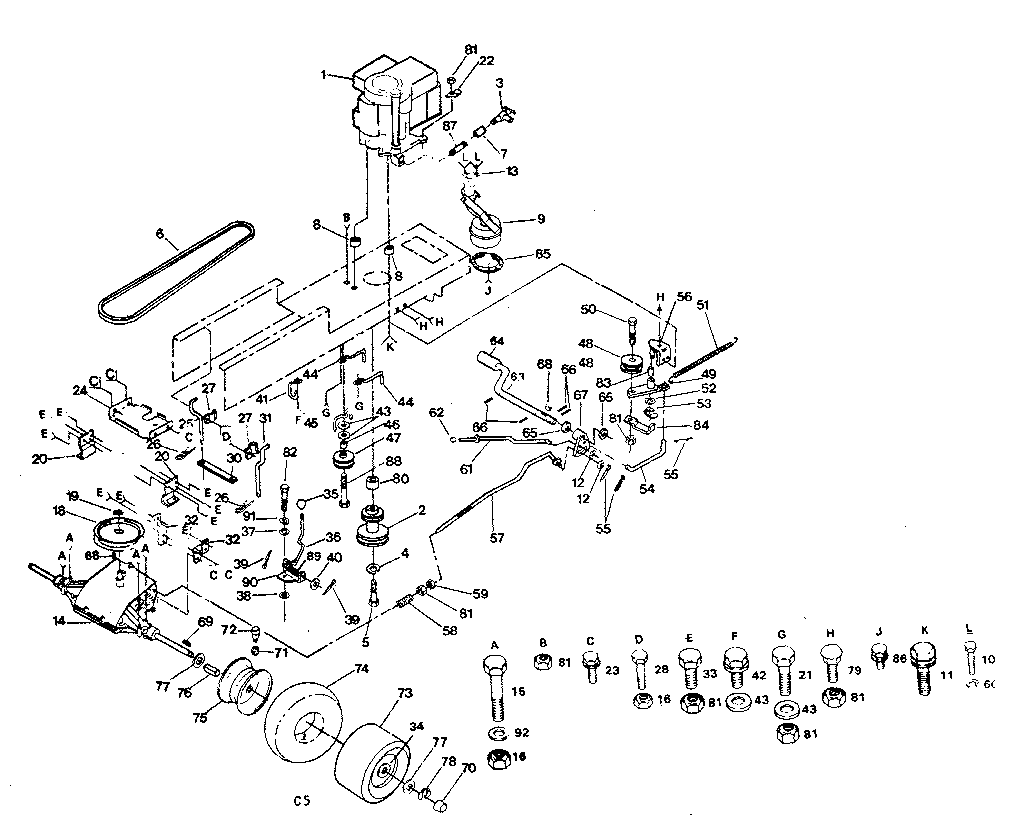 Craftsman 917254240 drive diagram