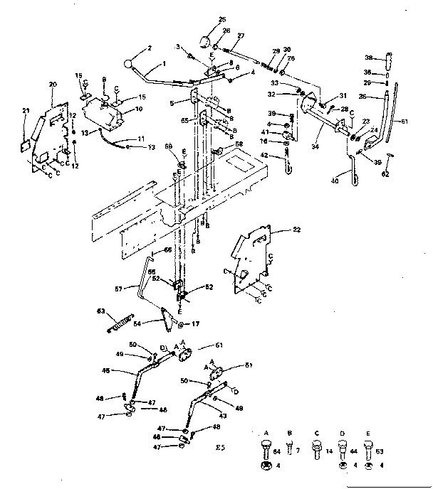 Craftsman 917254240 lift adjustment diagram