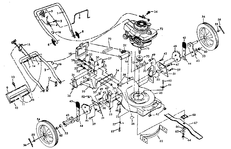 Craftsman 917374630 main frame diagram