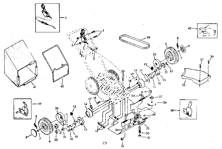 Craftsman 917374630 drive assembly diagram