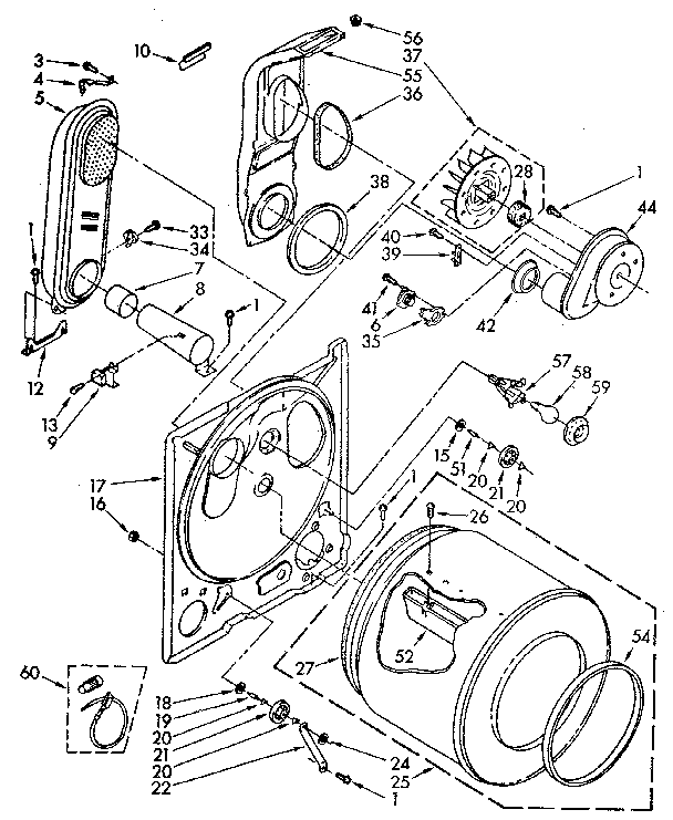 Kenmore 11087878700 bulkhead parts diagram