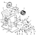 Kenmore 2538740662 electrical system and air handling parts diagram