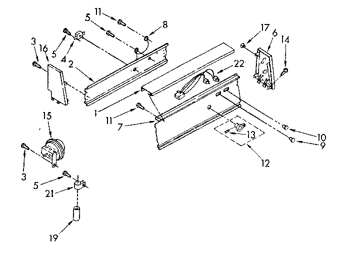 Kenmore 11082403110 console parts diagram