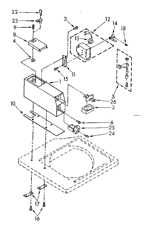 Kenmore 11082403110 meter case parts diagram