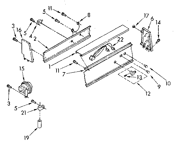 Kenmore 11082405810 console parts diagram