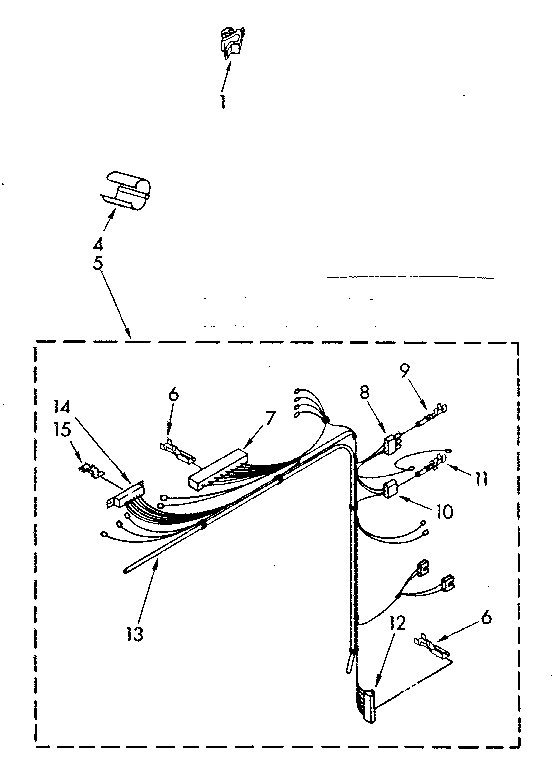 Kenmore 11082680610 wiring harness parts diagram