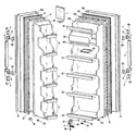 Kenmore 3638480610 door parts diagram