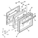 Kenmore 2783018890 oven door diagram