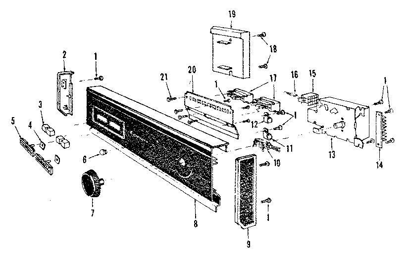 Kenmore 5871536583 console panel details diagram