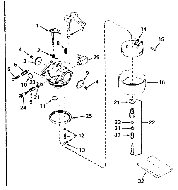 Craftsman 536886500 carburetor diagram