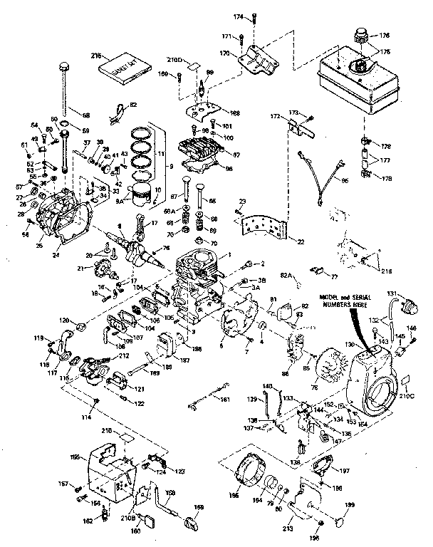 Dynamark 826 engine diagram