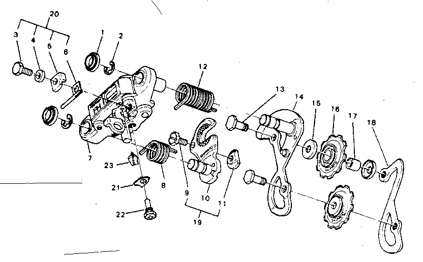 Sears 50247553 rear derailleur diagram