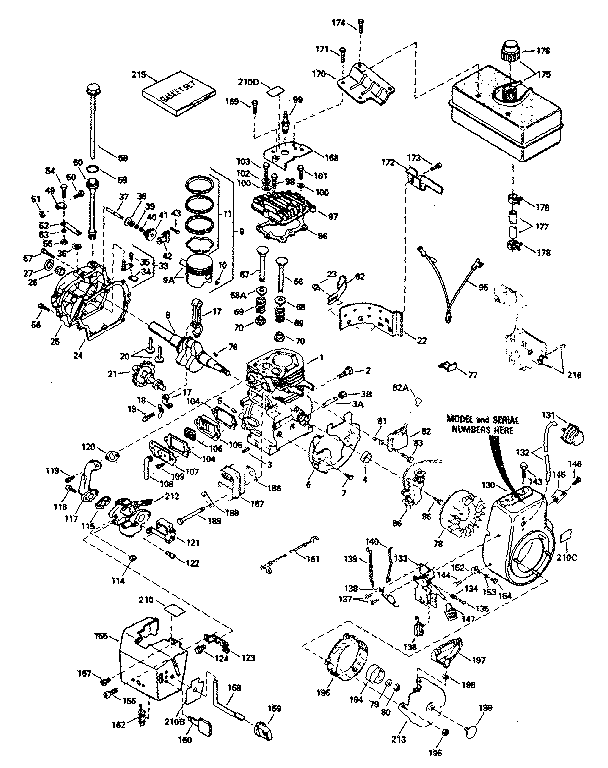 Craftsman 536885000 engine diagram