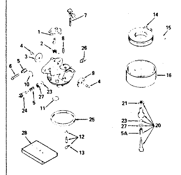 Craftsman 536885000 carburetor diagram