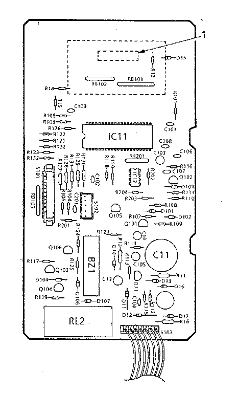 Kenmore 5668832980 control circuit board no. 14612 diagram
