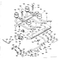 Kenmore 6283528210 burner section diagram