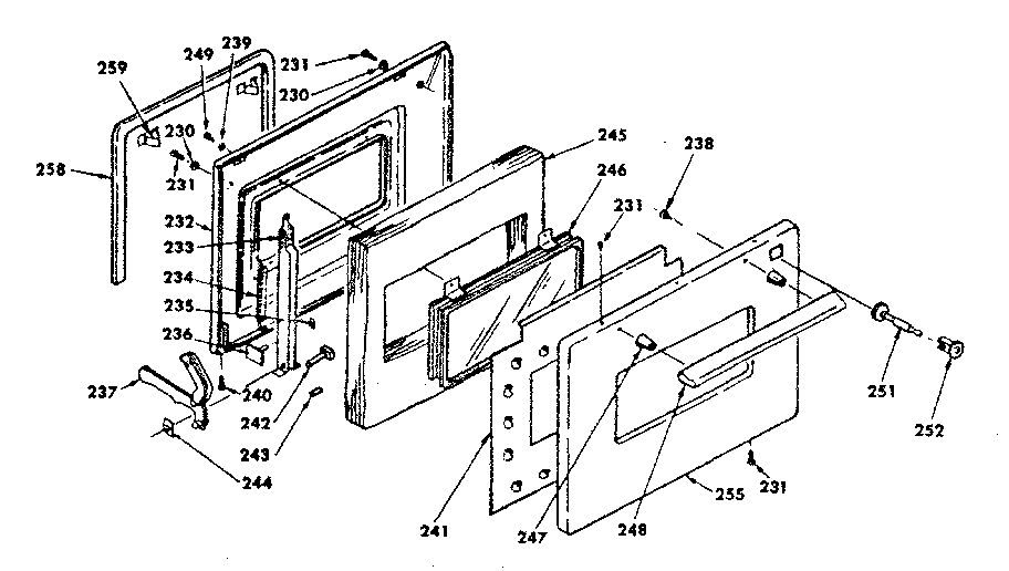 Kenmore 6283567894 door diagram