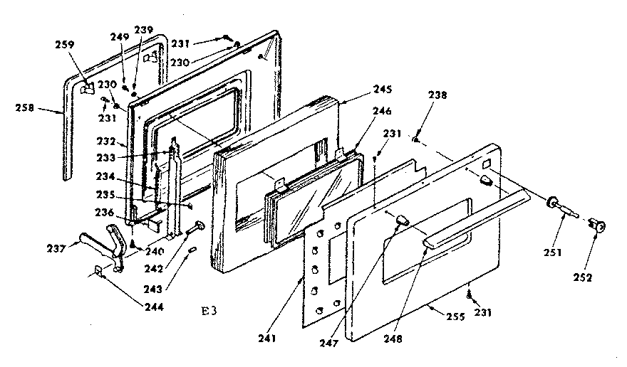 Kenmore 6283567816 door diagram