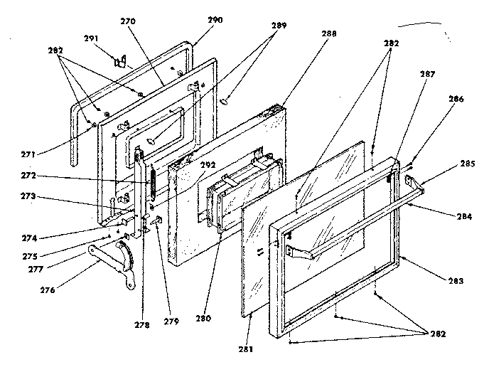 Kenmore 6283567816 door diagram