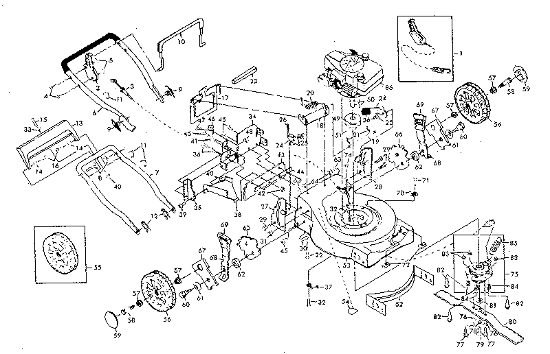 Craftsman 917374503 main frame diagram