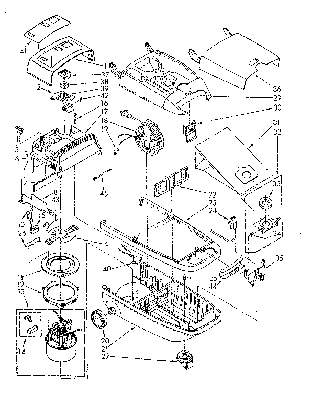Kenmore 1162645287 base assembly diagram