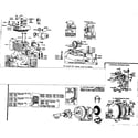 Briggs & Stratton 6R-6 (105010 - 106999) cylinder and base parts diagram