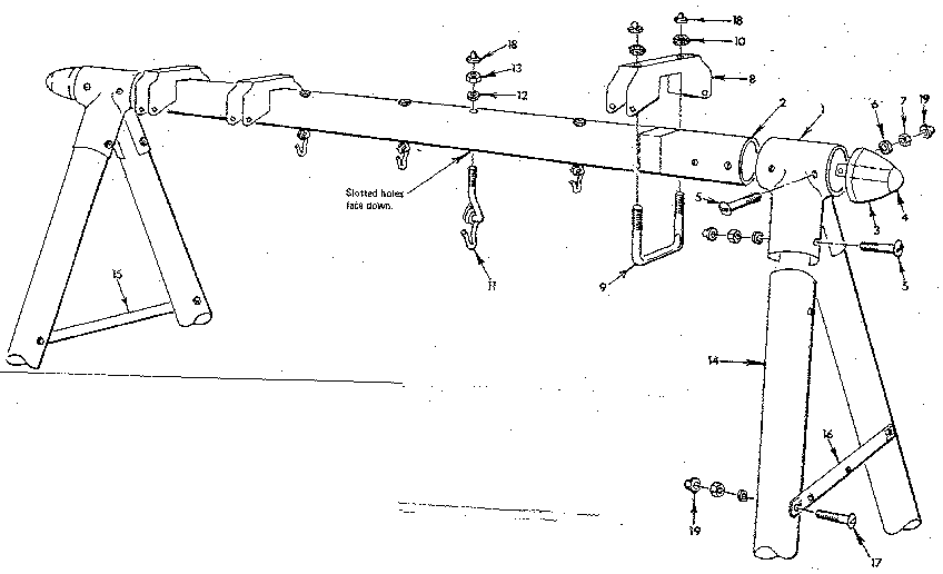 Sears 70172121-81 frame assembly no. 86 diagram