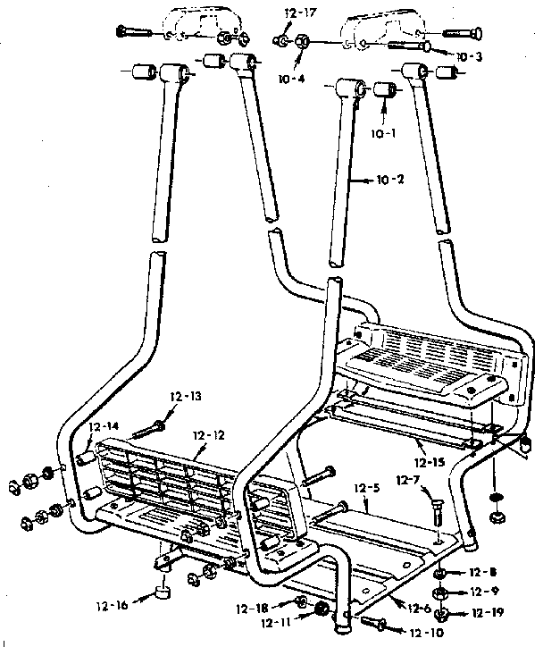 Sears 70172121-81 lawnswing assembly no. 24a diagram