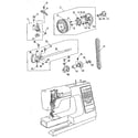 Kenmore 3851960180 bobbin winder diagram