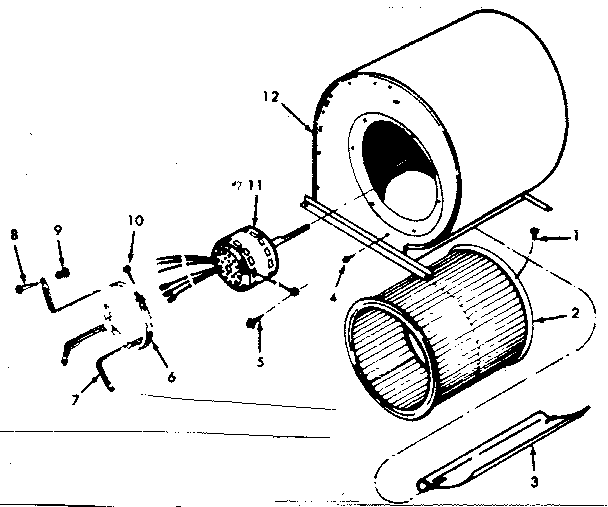 Kenmore 867762420 blower diagram