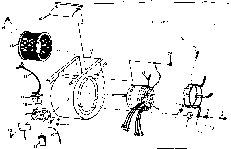 Kenmore 867762242 blower assembly diagram