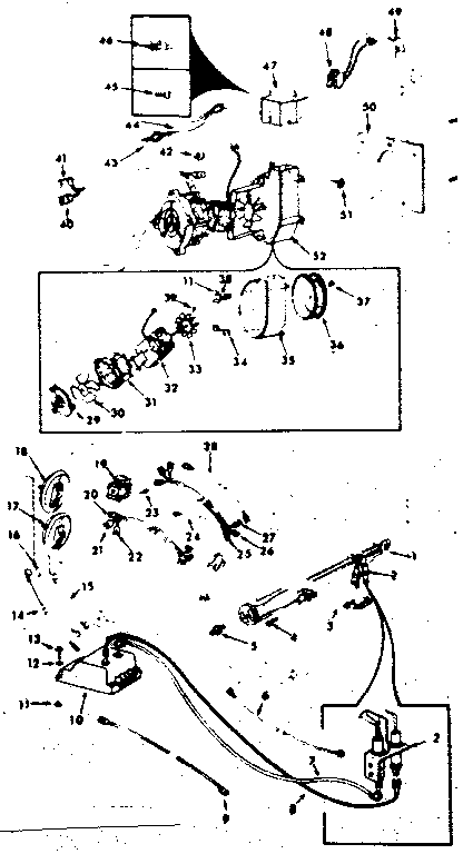 Kenmore 867762242 electrical and vent blower diagram