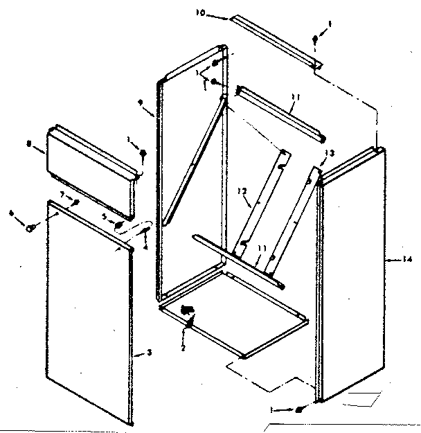 Kenmore 867762242 optional accessory return air cabinet diagram
