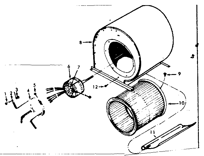 Kenmore 867762840 blower diagram