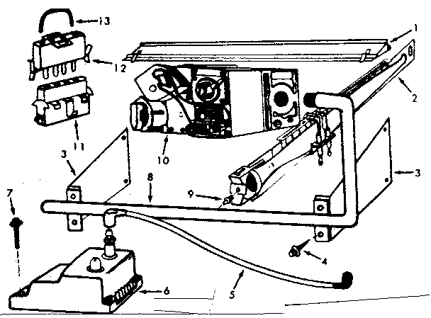 Kenmore 867762840 burner and controls diagram