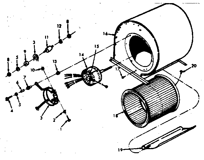 Kenmore 867763150 blower diagram