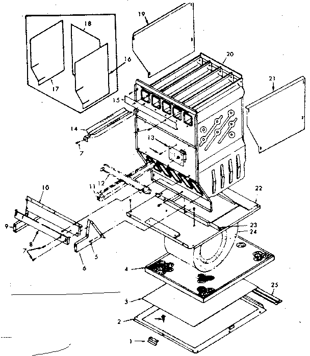 Kenmore 867763720 furnace body diagram