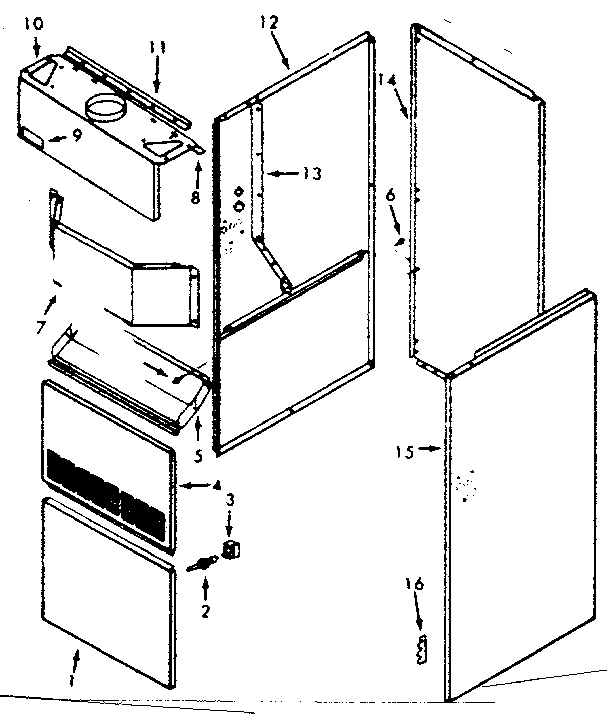 Kenmore 867763720 cabinet diagram